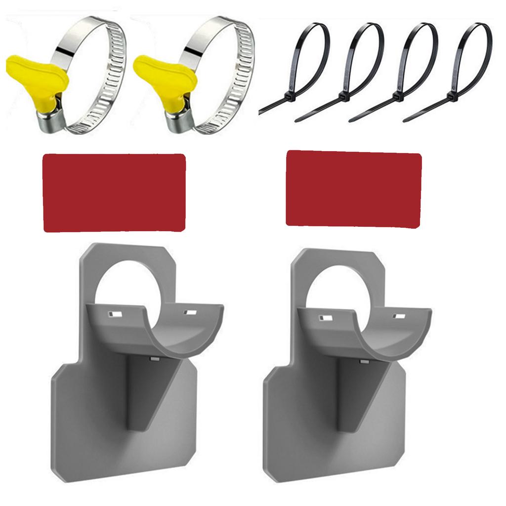 Swimming Pool Hose Support Brackets with Tape and Cable Tie Steel Hose Clamps Above Ground Swimming Pool Pipe Holder