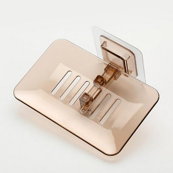 Wall-Mounted Punch-Free Soap Holder: Creative Drainage Shelf for Bathroom
