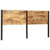 Headboard 200 cm Solid Mango Wood and Iron