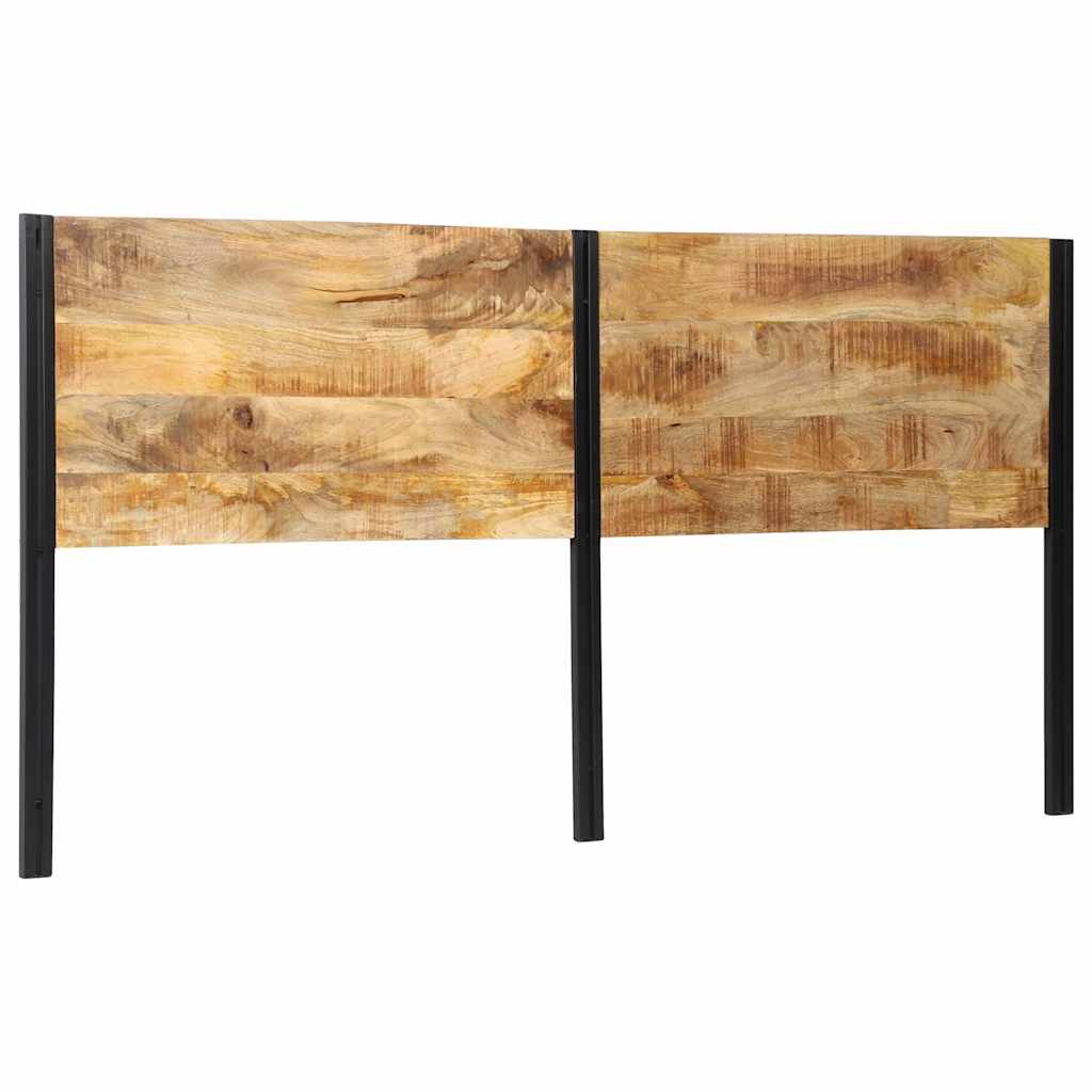 Headboard 200 cm Solid Mango Wood and Iron