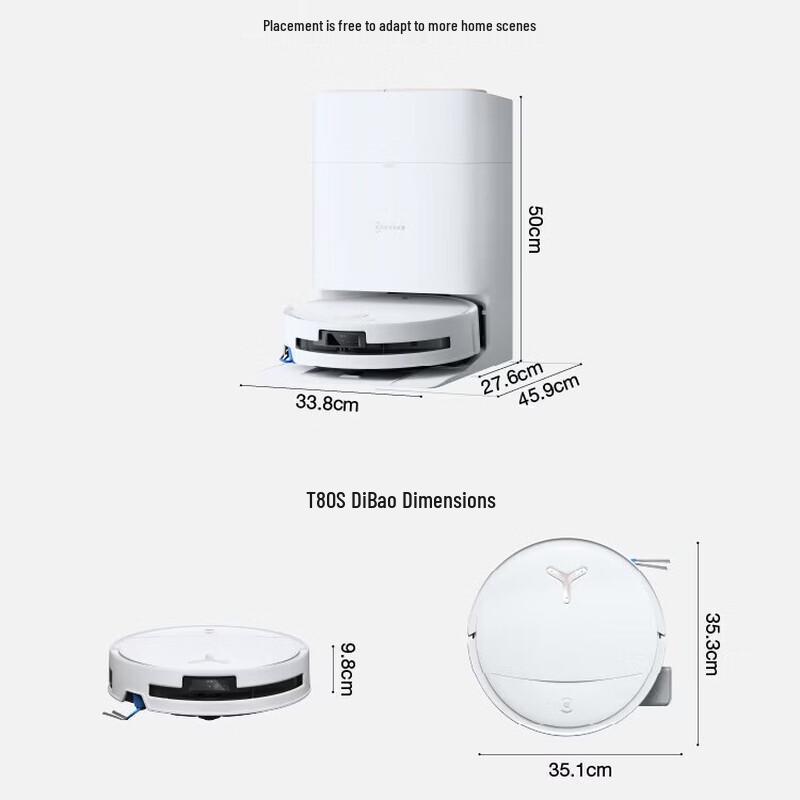 ECOVACS T80S All-in-One Robot Vacuum & Mop