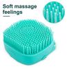 2-in-1 Pet Bath Brush Dog Cat Grooming Tool with Shampoo Dispenser Soft Silicone for Shower Massage and Cleaning