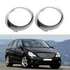 1 Pair Chrome L+R Front Fog Lamp Frame Light Bezel Ring Cover Fit for Mercedes-Benz W251 R-Class 2006-2010 2518850374 2518850474