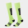Color Striped Sports Stockings for Running Cycling Gym Fitness Athletic Compression Knee High Socks