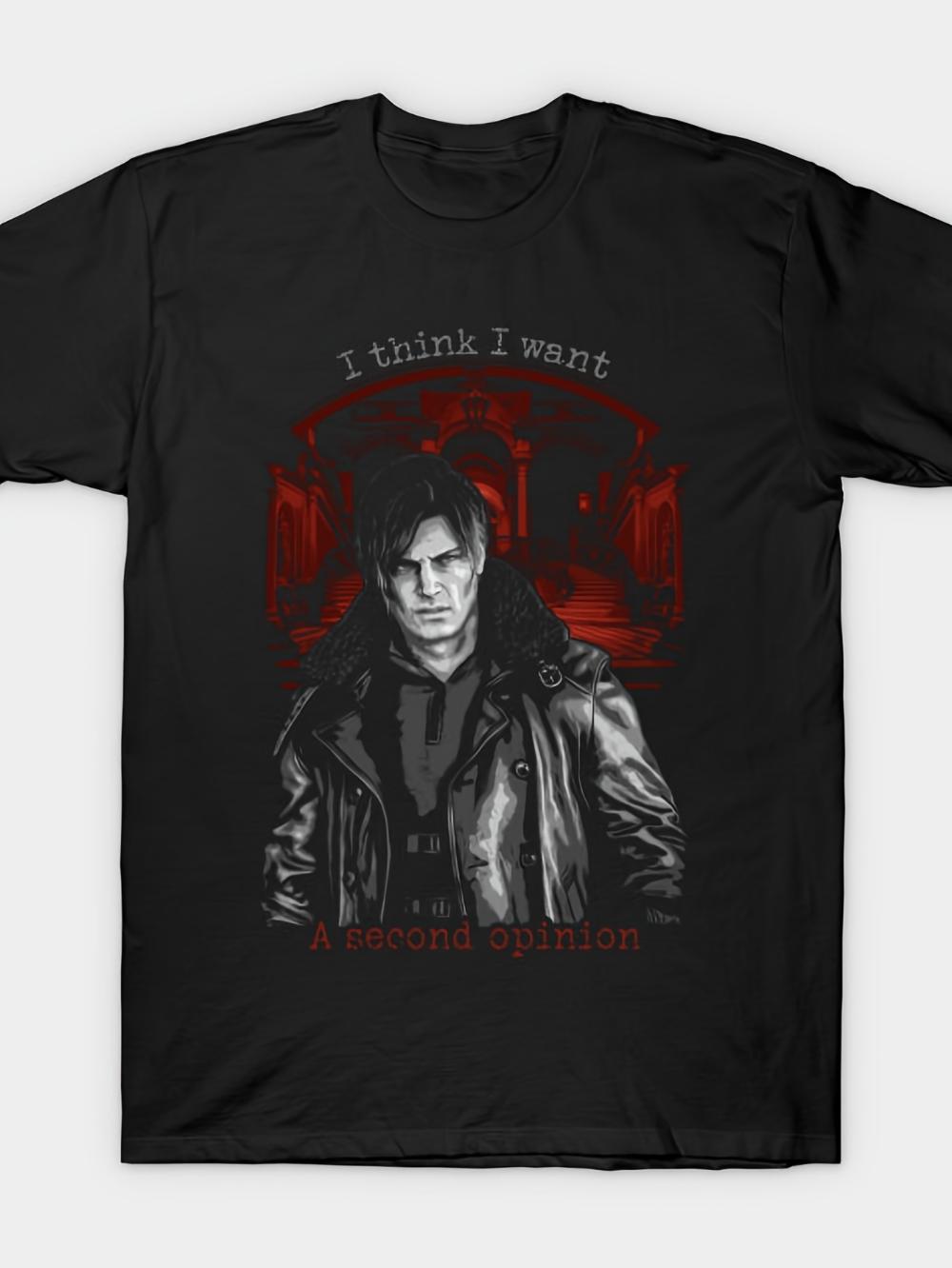 

Evil 9 Second Opinion Edition Kennedy Leon T-Shirt Biohazard Game T Shirt Anime Character Men s T-shirts for Summer Unisex S разноцветный