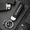 UNYDV1 Car Titanium Alloy Keychains Carbon Fiber Style Key Chain For Honda Civic Accord Fit Jazz Pilot CRV Odyssey Passport City HRV