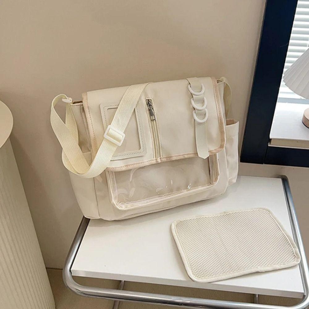 Japanische Harajuku Schultasche Unifarbene Umhängetasche Vielseitige Messenger Bag Damen