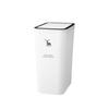 9L/12L Convenient Dog Proof Elk Print Trash Can Press Top Lid Bathroom Accessories