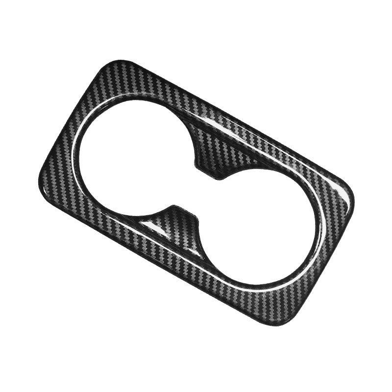 1PCS Automotive Interior Accessories Seat Cup Holder Cover Frame Trim In ABS Material Interior For Kia Stinger 2018- LHD RHD