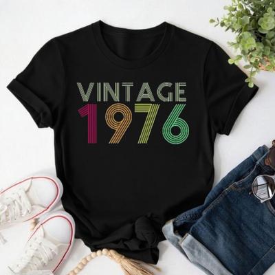 Vintage Shirt Th Birthday Shirt Th Birthday Gift for Dad Mom Th Birthday Gift Retro Tops Gift for Unisex Women