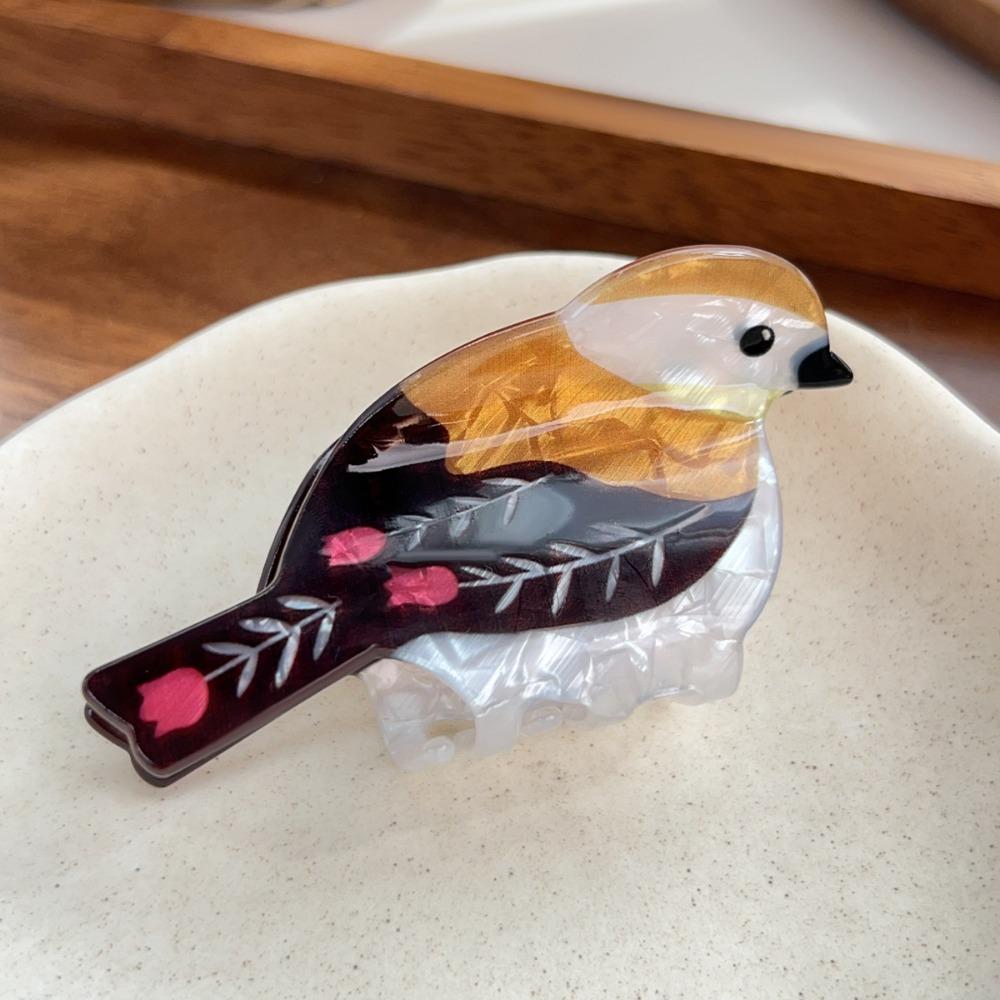 Korean Style Animal Hair Clip Creative Bird Shark Clip Creative Acetate Hair Claw  Girls