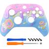 eXtremeRate Replacement Shell for Xbox Series X|S Controller - Unleash Your Style - Donut Odyssey Custom Acessories Skin Front Housing Cover for Xbox