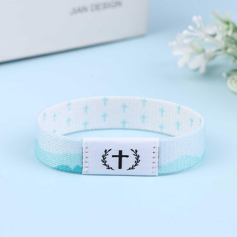 Wearable Bible Bracelet Religious Bracelets Christian Daily Bible Verse Bracelet With Nfc Rfid Elastic Wristband