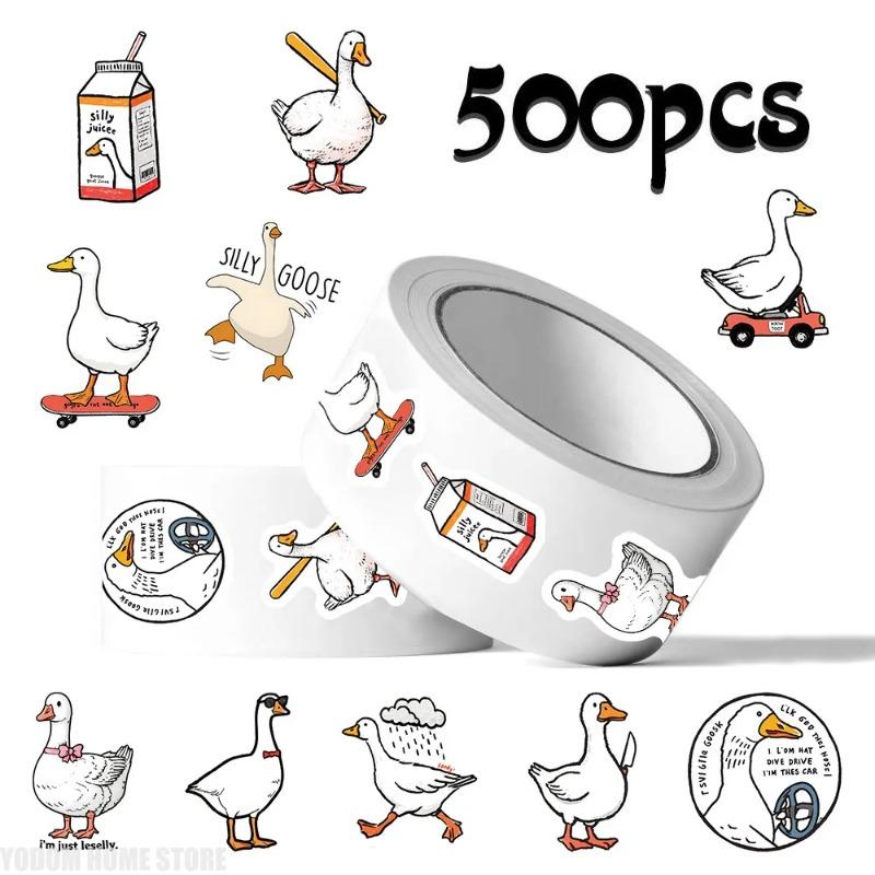 111Pcs Silly Goose Meme Vinyl Decals Funny Stickers For Teens Adults Laptop Bike Water Bottle Scrapbook