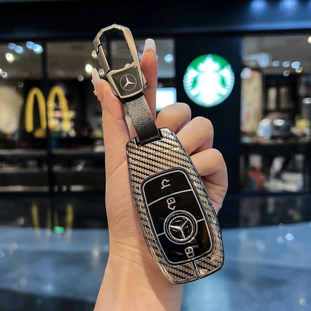 RPO5 Car Key Case Cover for Mercedes Benz E C S GLC Class E200 E400 E63 W213 S550 S560 C260 A200 Key Shell Protector