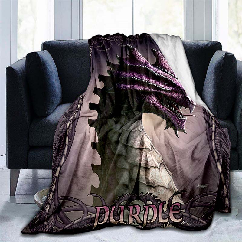 Tiger Dragon Throw Blankets for Sofa Couch Camping Blankets Oriental Dragon Flannel Blankets Bedspread for Kids Aldult