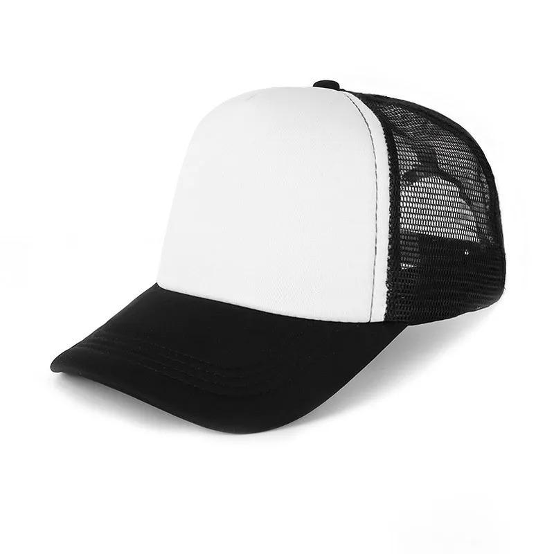 Unisex Cheaper 5 Panel Trucker Hat For Adult Summer Net Baseball Cap Men Women For Him Her Blank Mesh Adjustable Sun Hat Visor