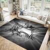 Derby County Design Crystal Velvet Carpet Cozy Non?Slip Printed Rug For Bedroom Living Room Entrance
