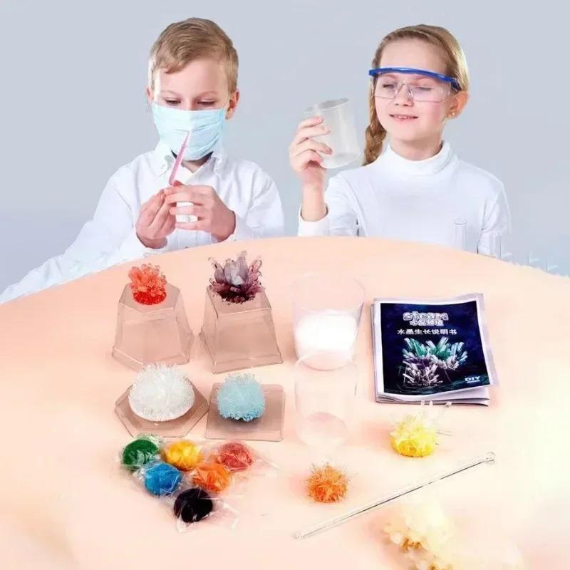 Crystal Magics Growing Kit Decoration Glass Crystal Science Experiments Puzzle And Stress Easing Kids Toy Educational Stimula