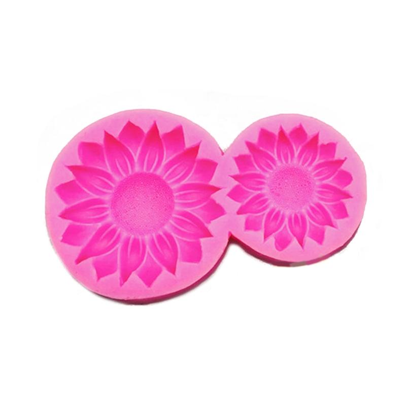 Sunflower Shape Flower Craft Silicone Mold Epoxy Car Air Outlet Mold Resin Casting Pendant Mold Suitable for Diy Crafts