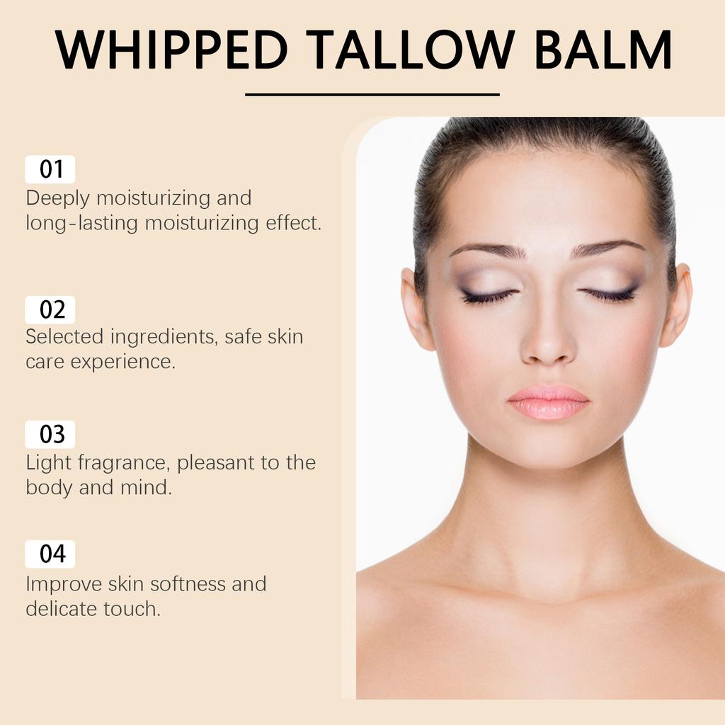 Tallow Skin Moisturizer Gentle Moisturizing Skin Care,Butter  Nourishing Cream Gently Tightens Skin, Moisturizes,  Repairs And Smoothes Skin . 59g