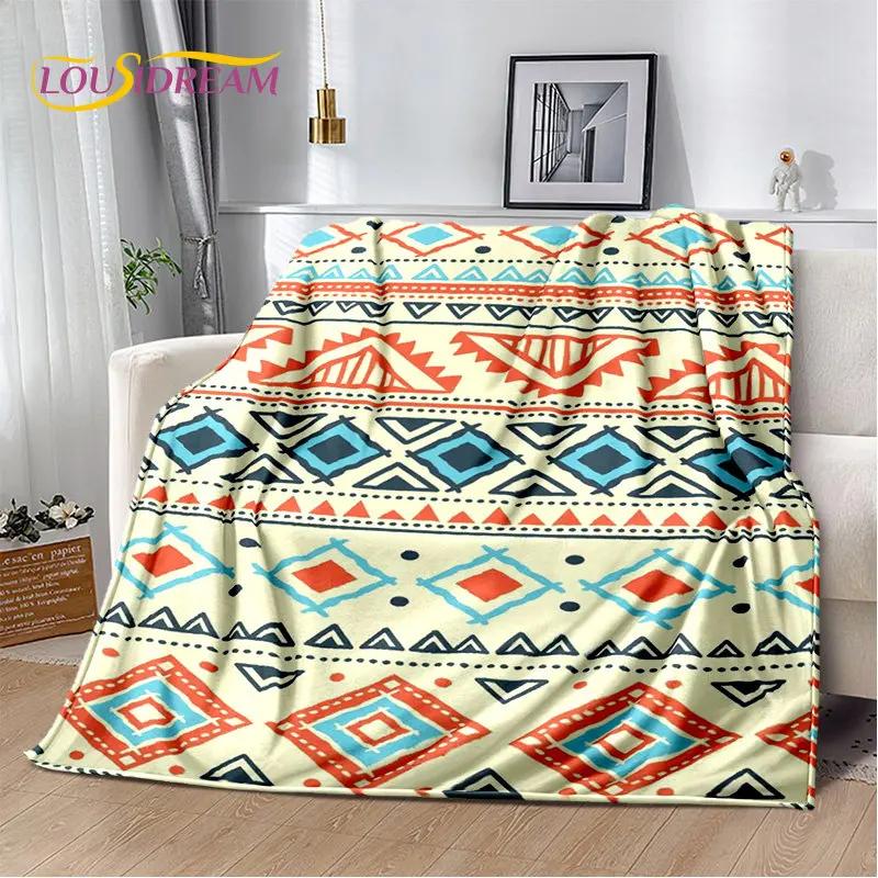 Bohemia Nordic Persia Series Soft Plush Blanket,Flannel Blanket Throw Blanket for Living Room Bedroom Bed Sofa Picnic Cover Kids