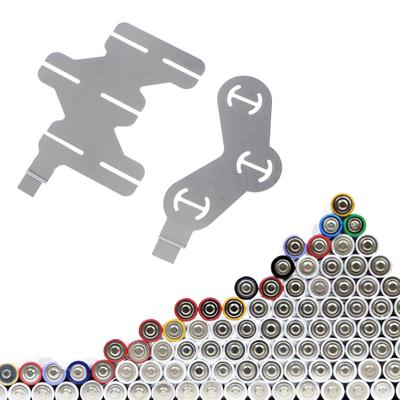 100 Stück Nickelstreifen Nickelbleche Platten 18650 Batterie Vernickelter Stahlbandstreifen Punktschweißverbindungsbleche