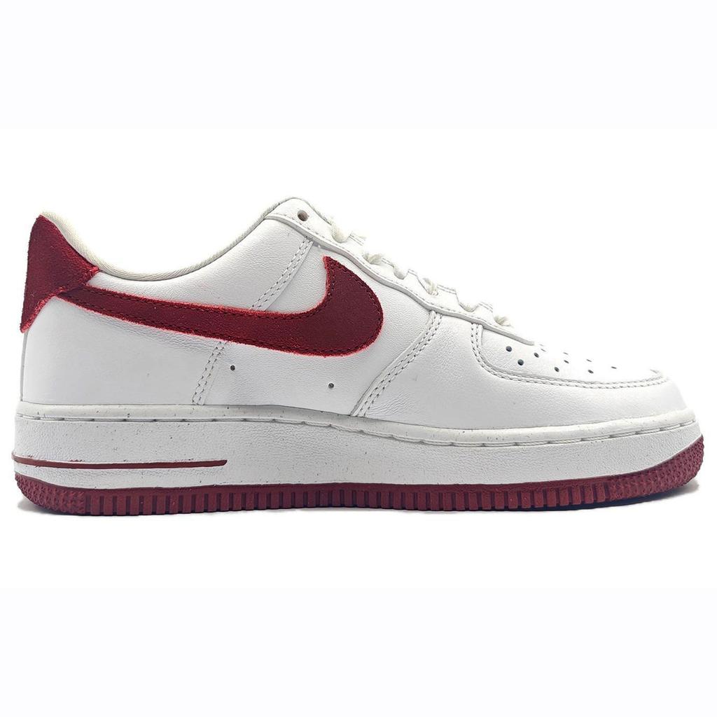 Nike Air Force 1 Velvet Angora Slip Resistant Slip Resistant Low Top Casual Shoes Women's Burgundy FQ7626-100(Team-786  )-Random Packaging Bags