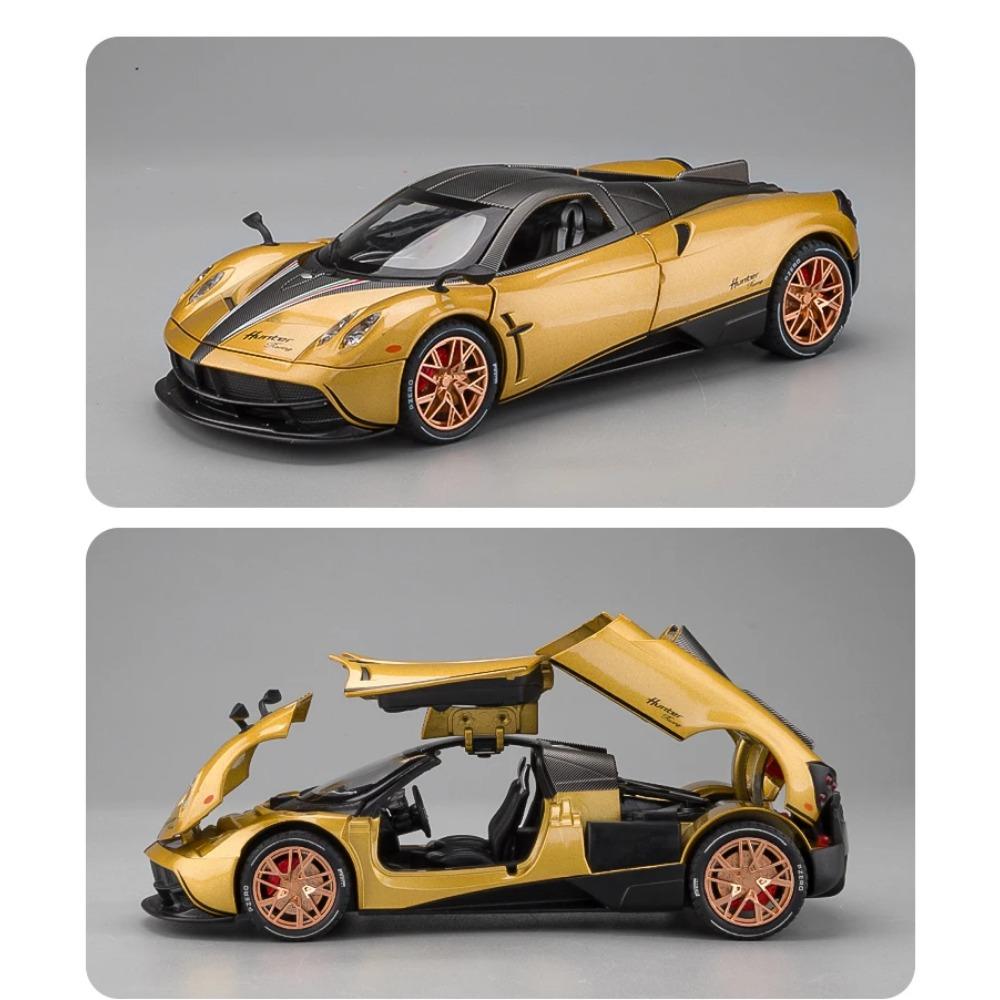 1/22 Pagani Huayra Dinastia Supercar Alloy Car Toy Car Metal Collection Model Car Sound and Light Toys for Children
