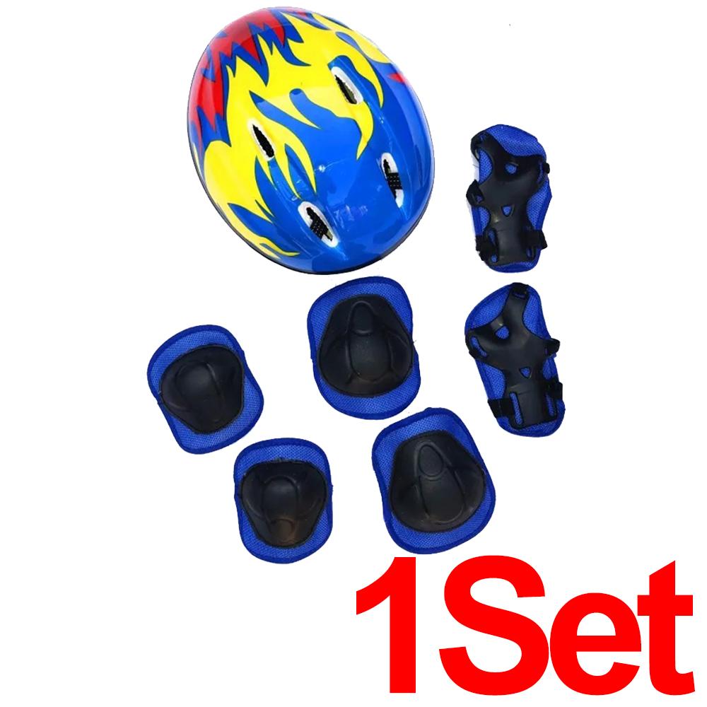 Adjustable Child Safety Protective Set Bicycle Helmet Knee Elbow Pads Balance Bike Guards for Kids Cycling Roller Skating Sports