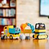 LEGO DUPLO Truck and Excavator Toy Set for Kids 1.5 To 4 Years Building Blocks Vehicle Playset 10931