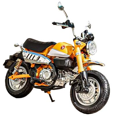 1/12 Honda Monkey Legierung Spielzeug Motorrad Modellauto mit Sound Licht Hinterradaufhängung Motorräder Fahrzeugmodelle für Kinder