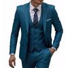 Two-piece Suit Men's Fashionable Gentleman Business British Style Solid-color Banquet Host Casual Wedding Suit