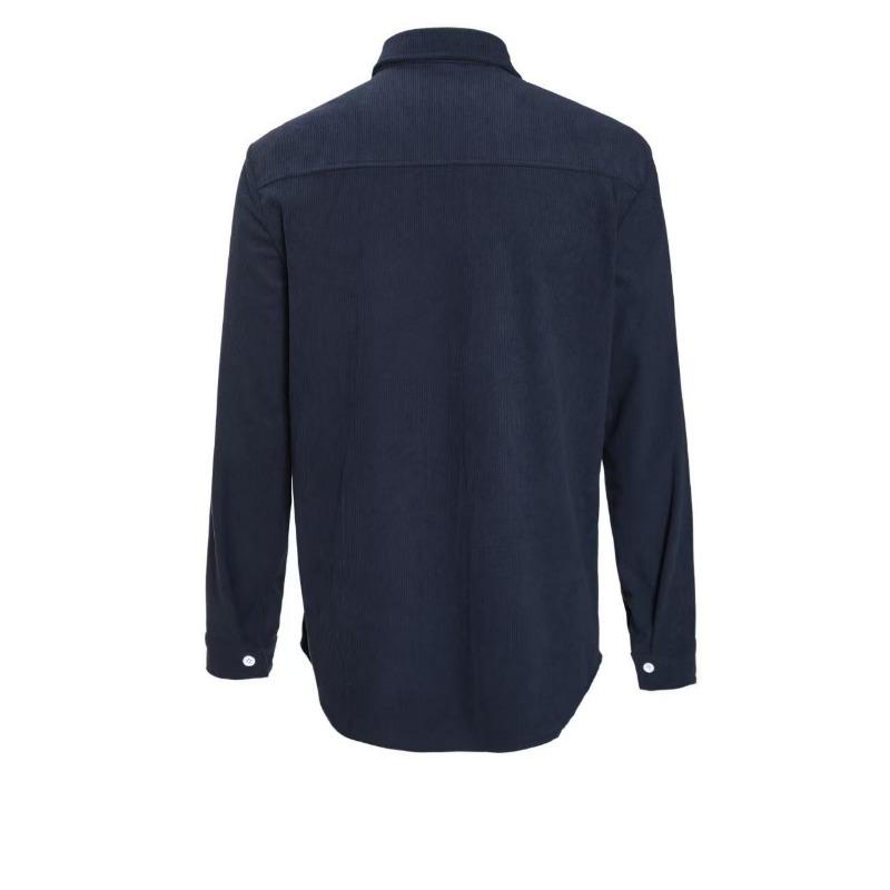 Men S Corduroy Workwear Long Sleeve Shirt Casual Outerwear