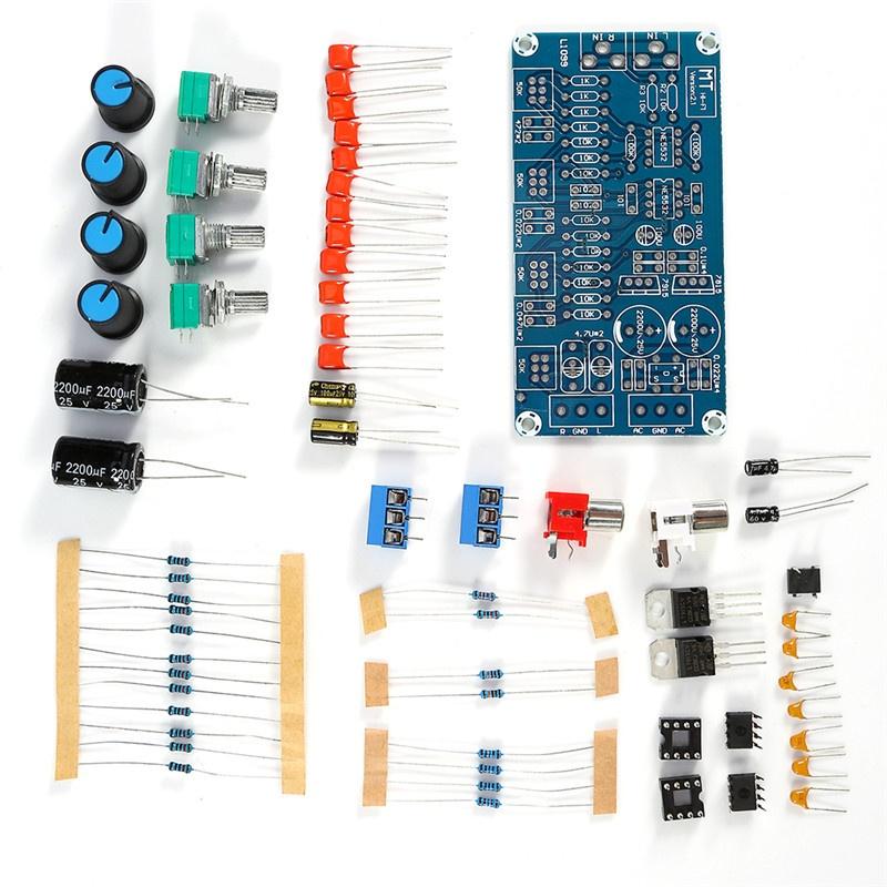 1x HIFI OP-AMP Amplifier NE5532 Preamplifier Volume Tone Control assembled Board