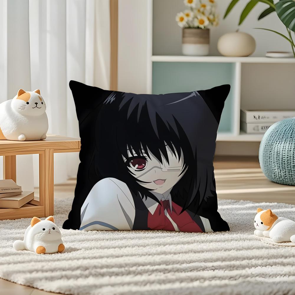 Anime A-Another Pillow Case Silky Elegant Comfort Sofa Bed Invisible Zipper