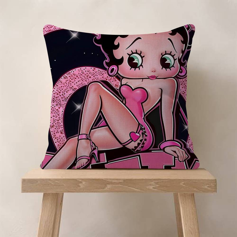 Pretty Cartoon BBetty Bboop Pillow Gift Home Office Decoration Bedroom Sofa Car Cushion Cover Case x