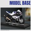 1/12 Scale BMW HP4 Motorcycle Model Car Toy Alloy Diecast Light Music Shock Absorption Motor Miniature Models Kids Birthday Gifts