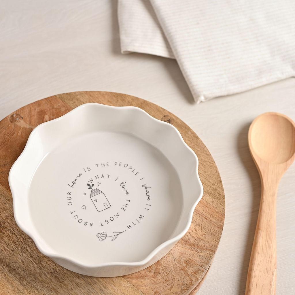 Moments Round Scolloped Flan Tray