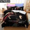 The Vampire Diaries Print Bettwäsche-Set 3D Charakter Bettbezug-Set Mit Kissenbezug Einzelbett Doppelbett Queen King Bettwäsche 02