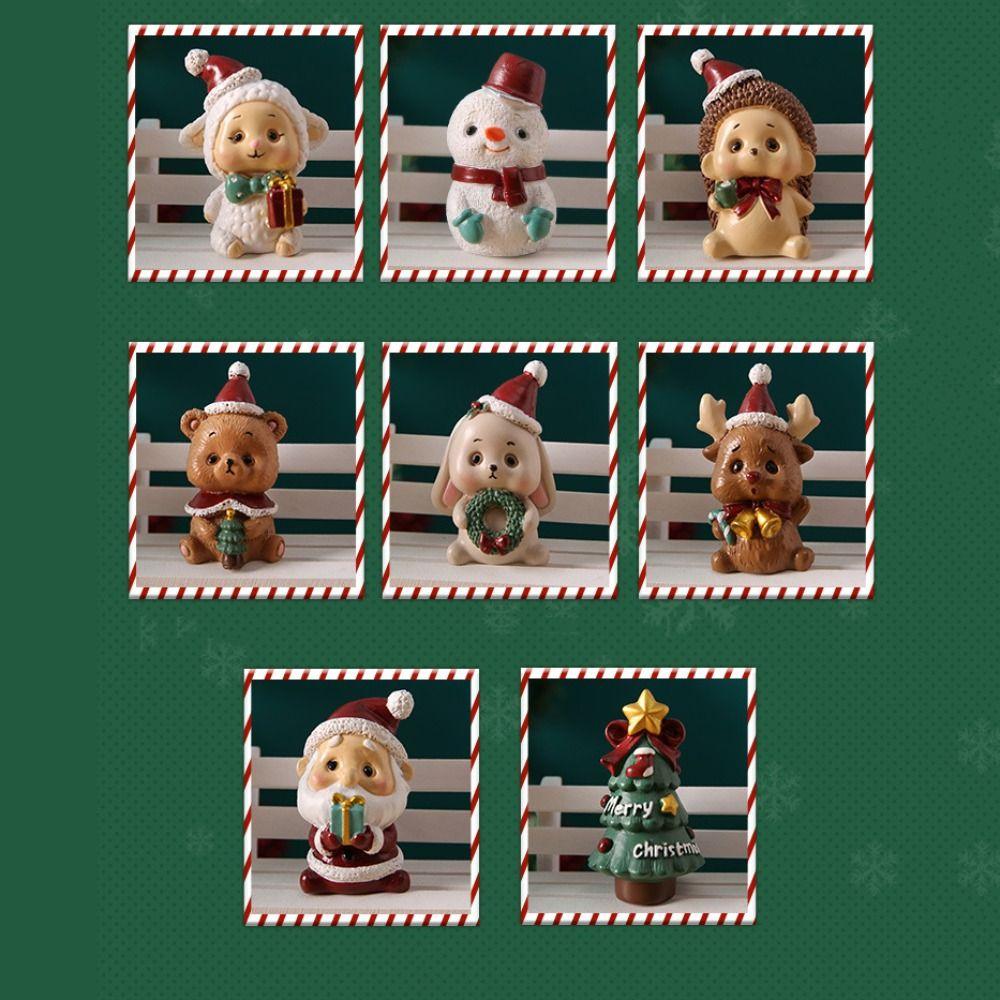 Miniatures Animal Christmas Anmail  Miniature Figurine  Landscape Garden Pot