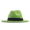 New fashionable and elegant jazz hat, spring, autumn and winter belt woolen casual fashion big-brimmed lady jazz hat