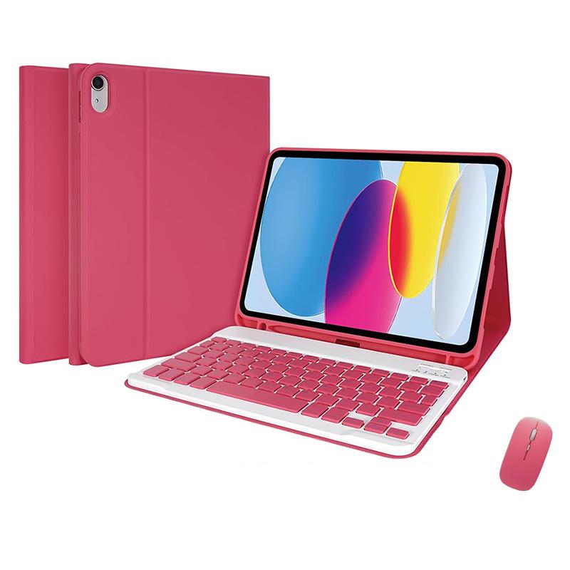 iPad A16 Bluetooth Keyboard Protective Case with Magnetic Detachable Pen Slot for 10th/11th Gen Tablets