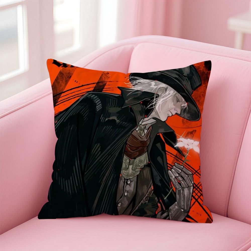 Classic B-BloodborneS Cushion Cover Home & Car Multi-Scene Pillow Cover - Reversible, Soft & Durable for Daily Use
