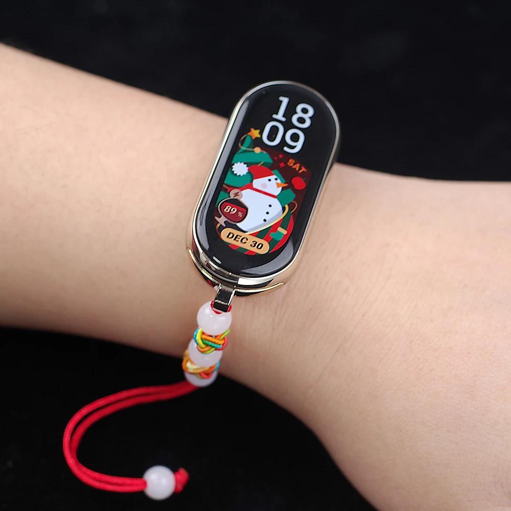 Mi Band 8 7 6 5 4 3 Strap For Mi Band 9 New Design Bracelet for xiaomi Smart Band 8 NFC Wristband Twist Rope Mi 8 Accessories