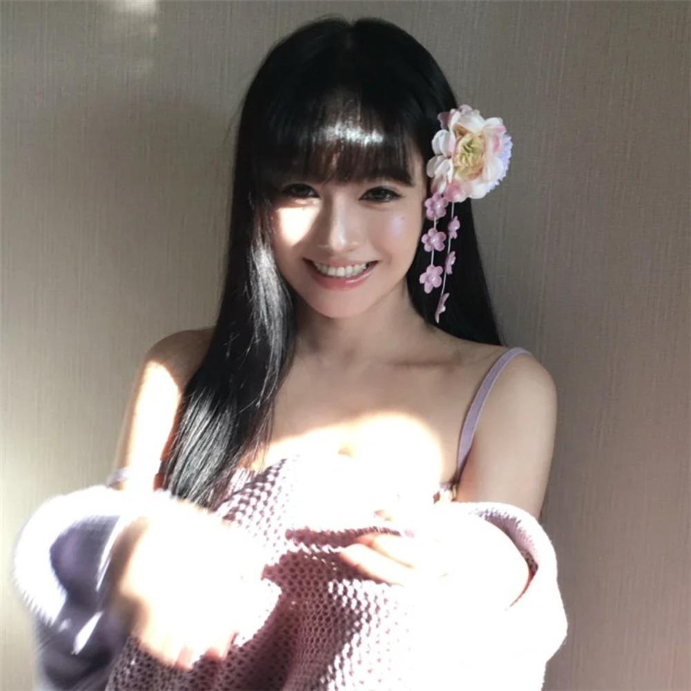 Sweet Tassel Duckbill Clip Chinese Style Hydrangea Hair Clip Fairy Barrettes  Ladies