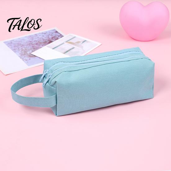 Talos Pencil Case, with Easy Grip Handle Design, Large Capacity Pen Durable Oxford Pouch, for Kids Art School Supplies Stationery