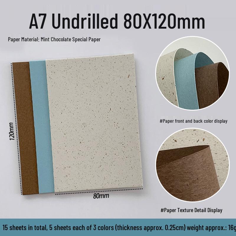 Mint Nama Chocolate Coffee Series Specialty Loose-leaf Journal with Mixed Material Inner Pages - M5A7A6