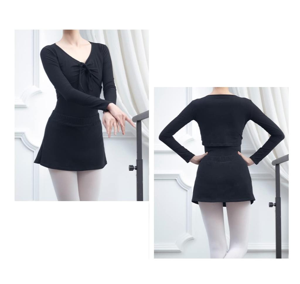 ProDance Ballet Ballet PT010M Top, Open-Waisted, Wear, (XL, Black)