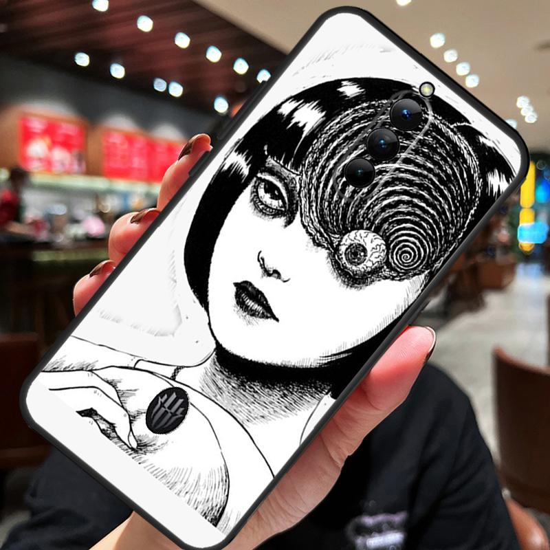 Horror Manga Style Case For ZTE Nubia Red Magic 8S 9S 10S 8 9 10 Pro Plus 6S 7S 6 7 Pro 5G 6R 11 Pro Plus Cover